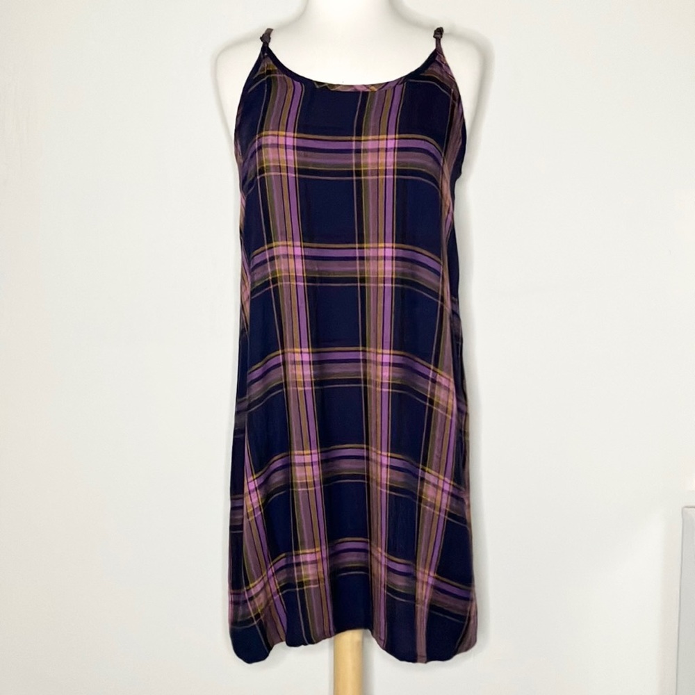 Purple Plaid Dress